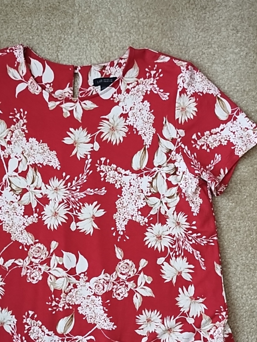 J. Jill Wearever Perfect T-Shirt Dress Women's Size Medium A-line Short Sleeve - Picture 3 of 12